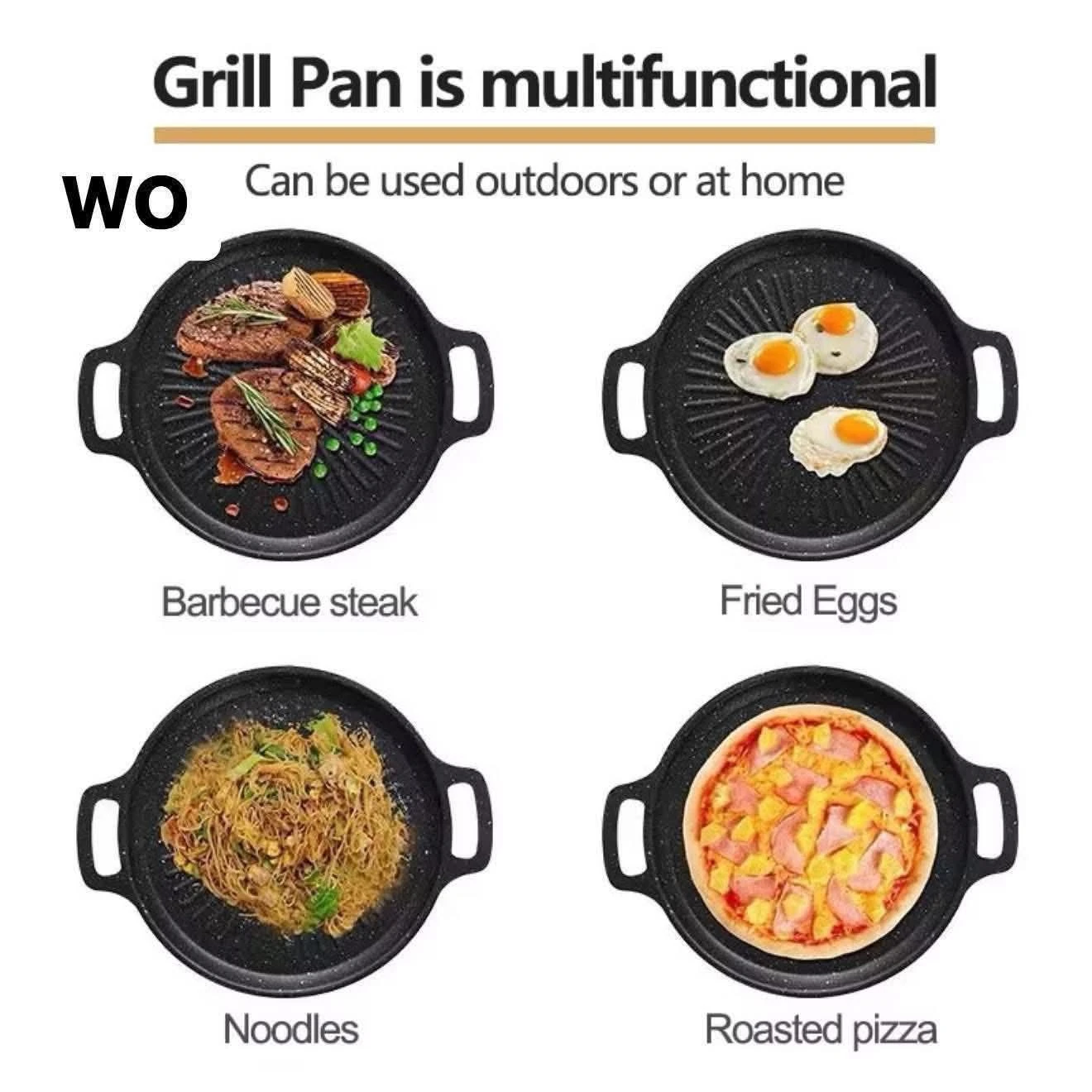 [WED] NON STICK GRILL PAN