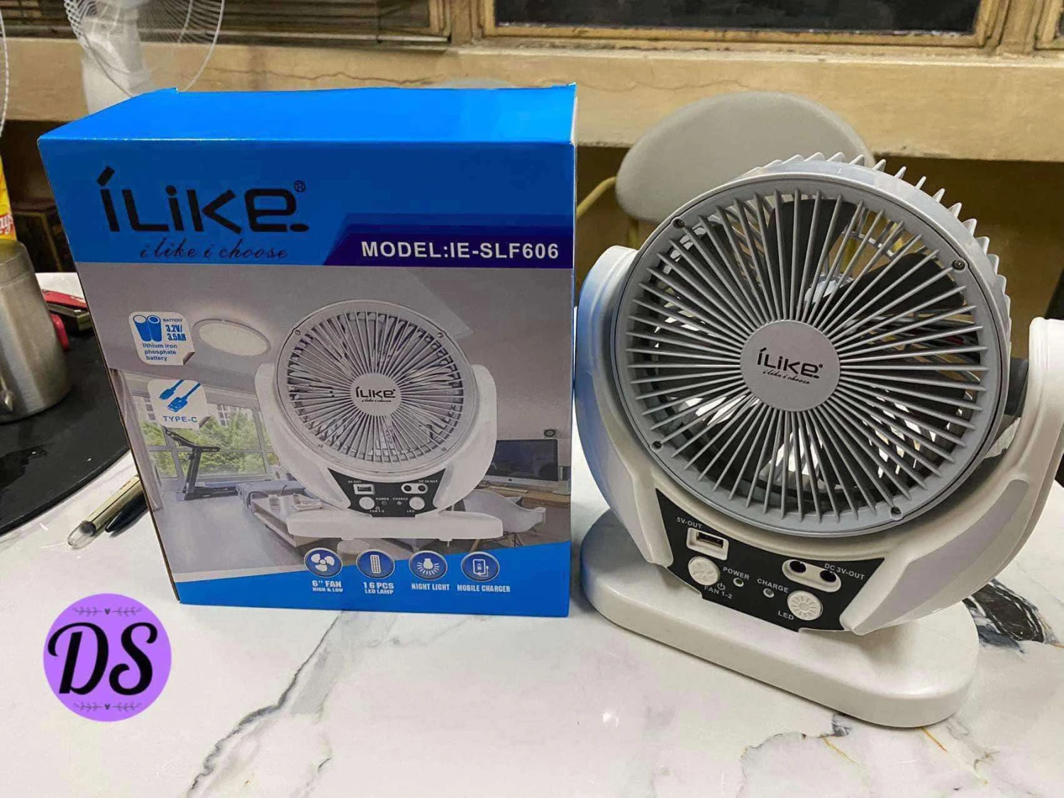 [WED]RECHARGEABLE FAN & LIGHT