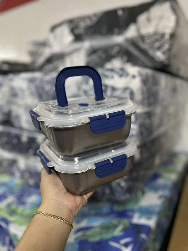 [WED]*2 STAINLESS LUNCH BOX