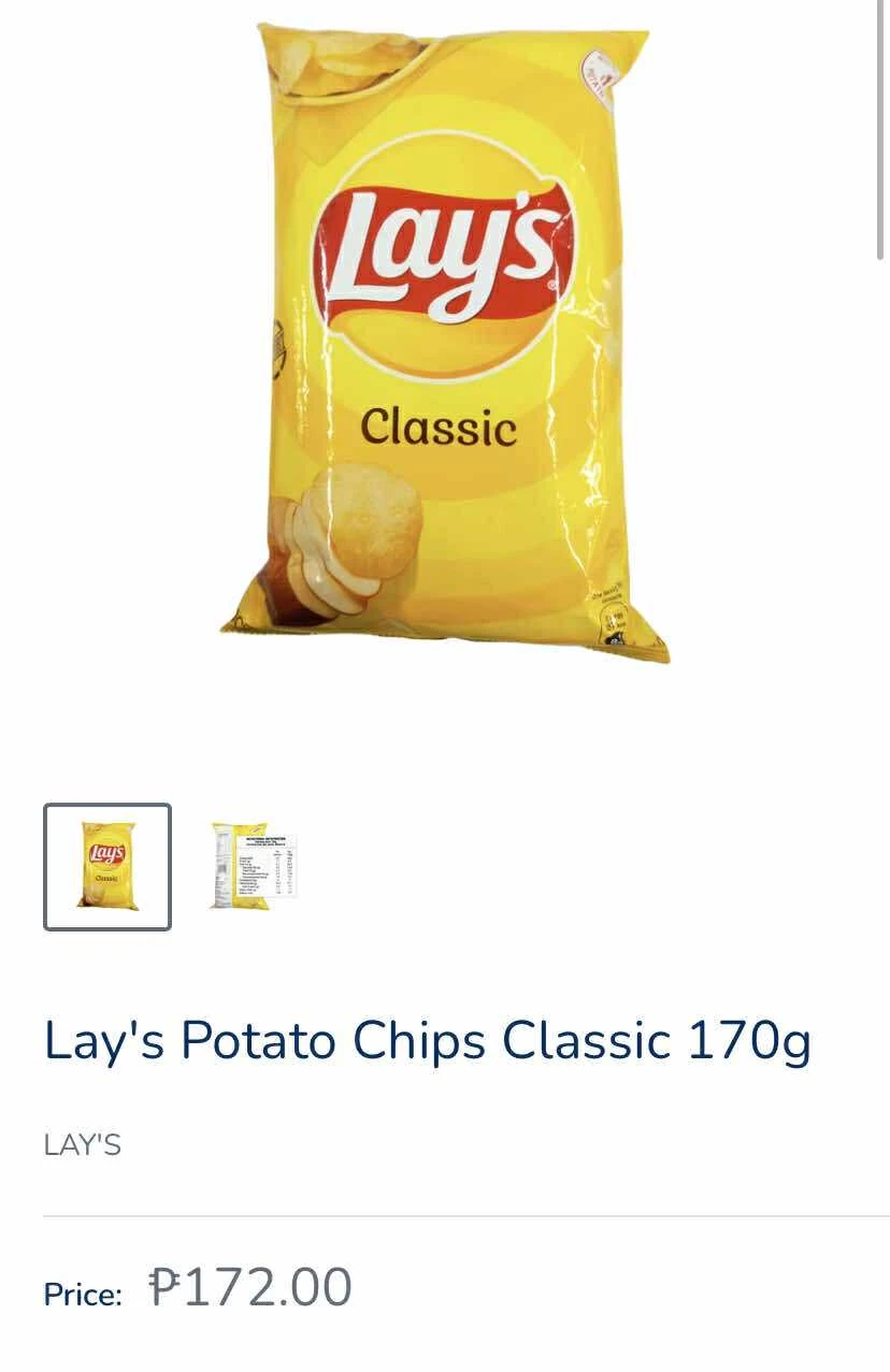 [SAT]LAYS CLASSIC 170G