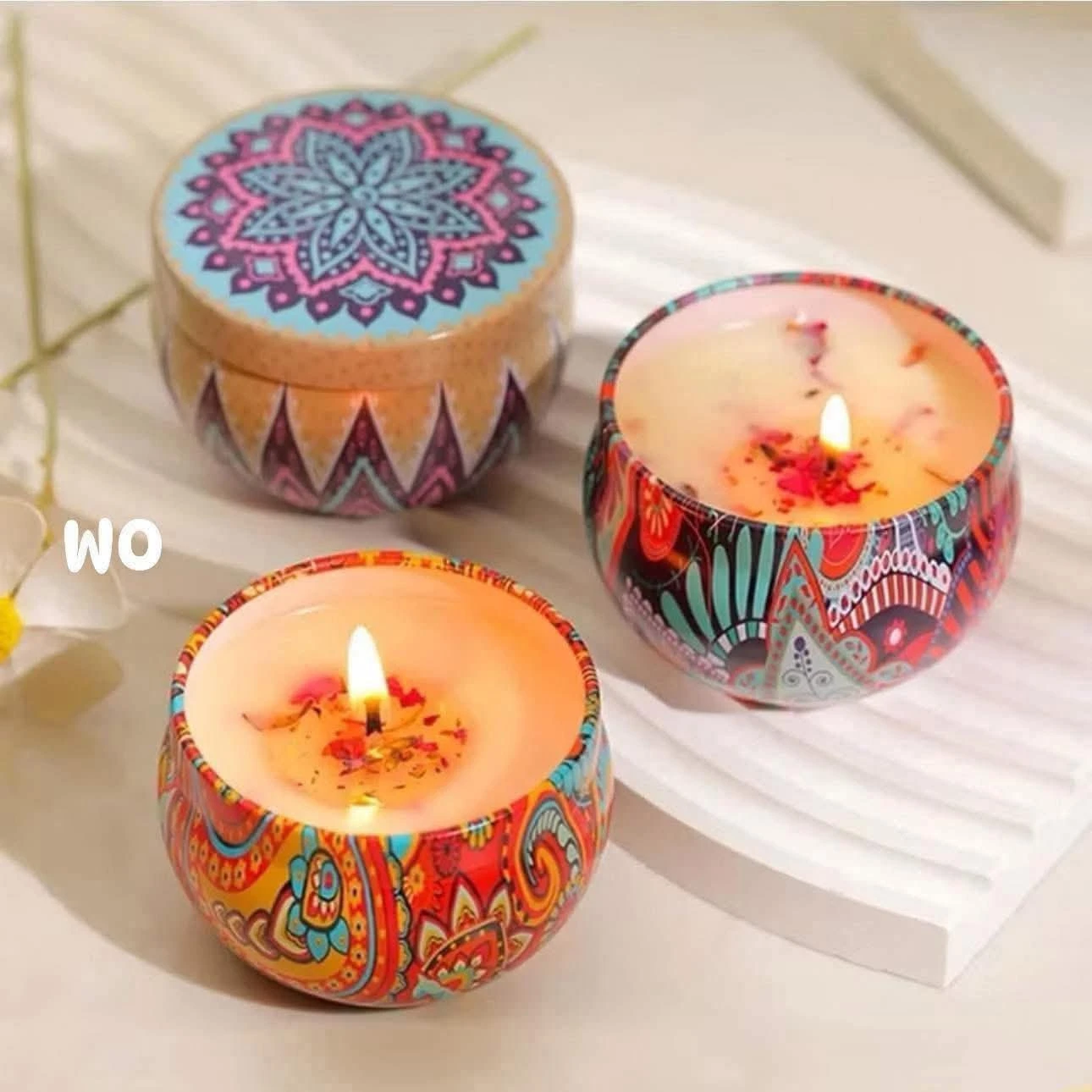 [SAT]*2 SCENTED CANDLE