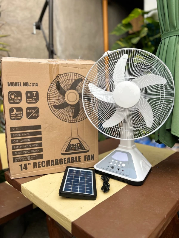 [SAT]SOLAR RECHARGEABLE DESK FAN