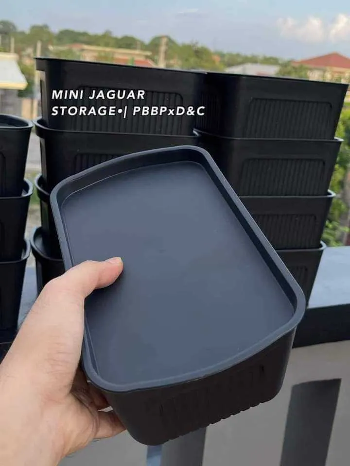 [SAT]*3 MINI BLACK STORAGE BOX